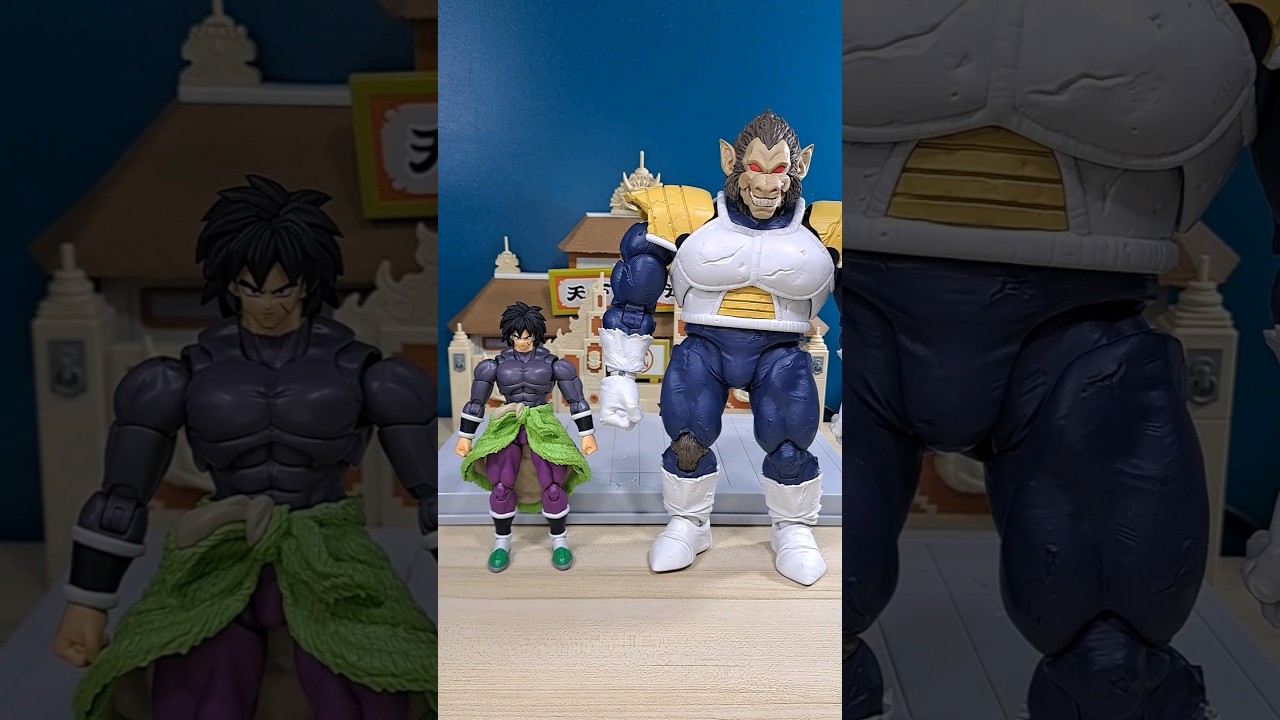 Broly y Vegeta Ozaru comparando tamaños #broly #brolydbs #vegeta #ozaru #shfiguarts #dragonball #dbz