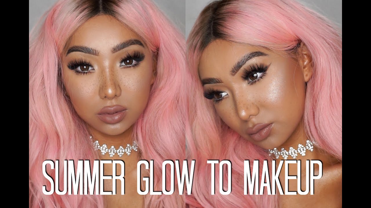 BRONZE SUMMER GLOW TO MAKEUP TUTORIAL + Faux Freckles | Dragun