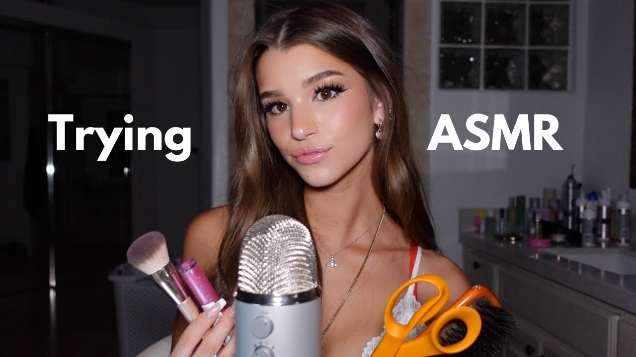 Brooke Monk tries ASMR *doing YOUR favorite triggers*