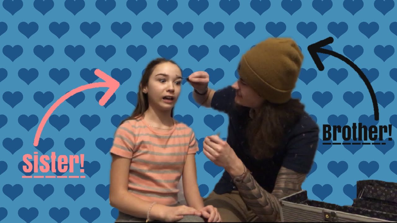 BROTHER DOES MY MAKEUP! 🚨WARNING MESSY🚨 | Kaitlyn Georgia