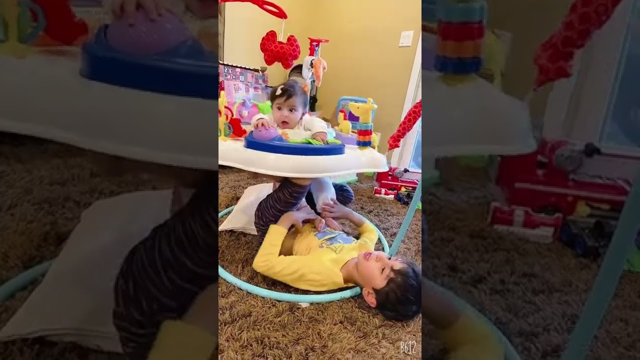 Brother kissing sister feet