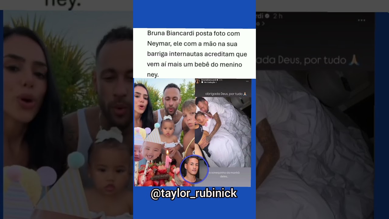 BRUNA BIANCARDI ESTÁ ESPERANDO O SEGUNDO FILHO DE NEYMAR.