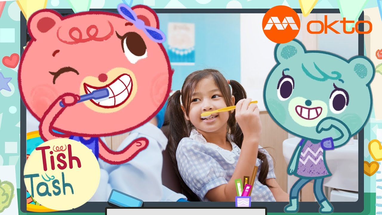 Brush your Teeth 🦷✨ | TishTash S1E05 Song | @mediacorpokto