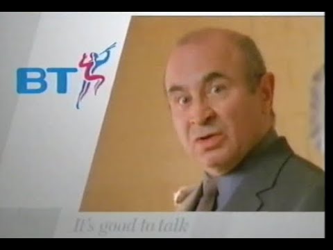 BT advert with Bob Hoskins. Its good to talk. 1995.
