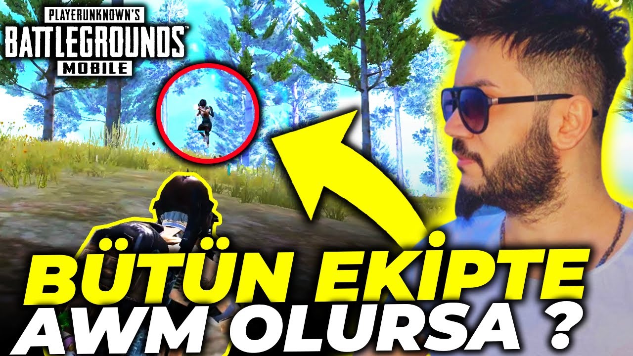 BÜTÜN EKİPTE AWM OLURSA !! İNANILMAZ MAÇ PUBG MOBİLE