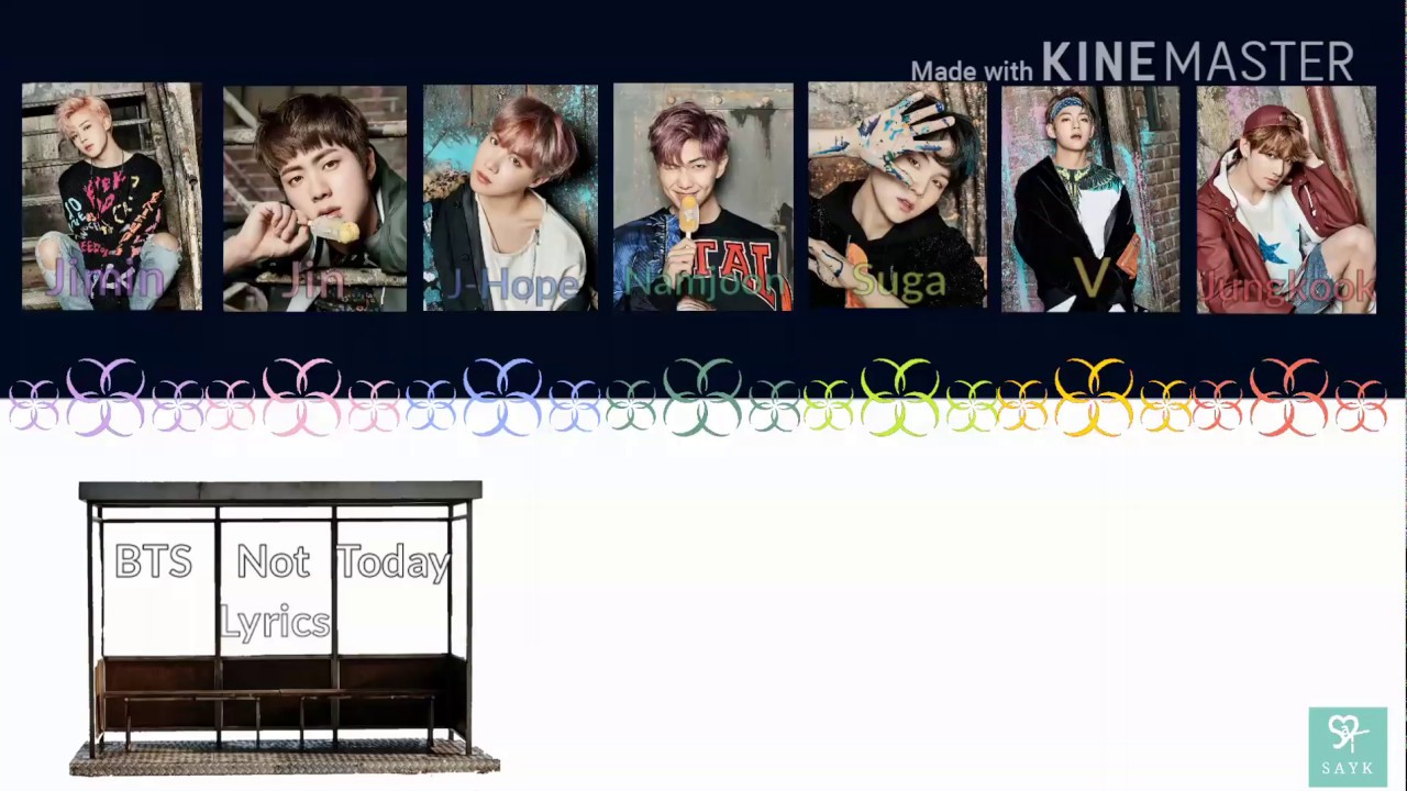 BTS (방탄소년단) - Not Today Color Coded Lyrics [Kpop]