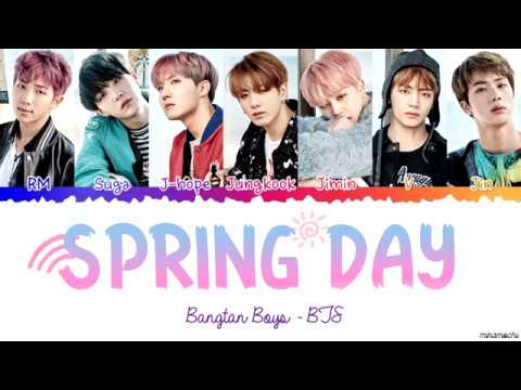 BTS (방탄소년단) 'Spring Day' (봄날) 🌸 Lyrics [Color Coded Han_Rom_Eng]