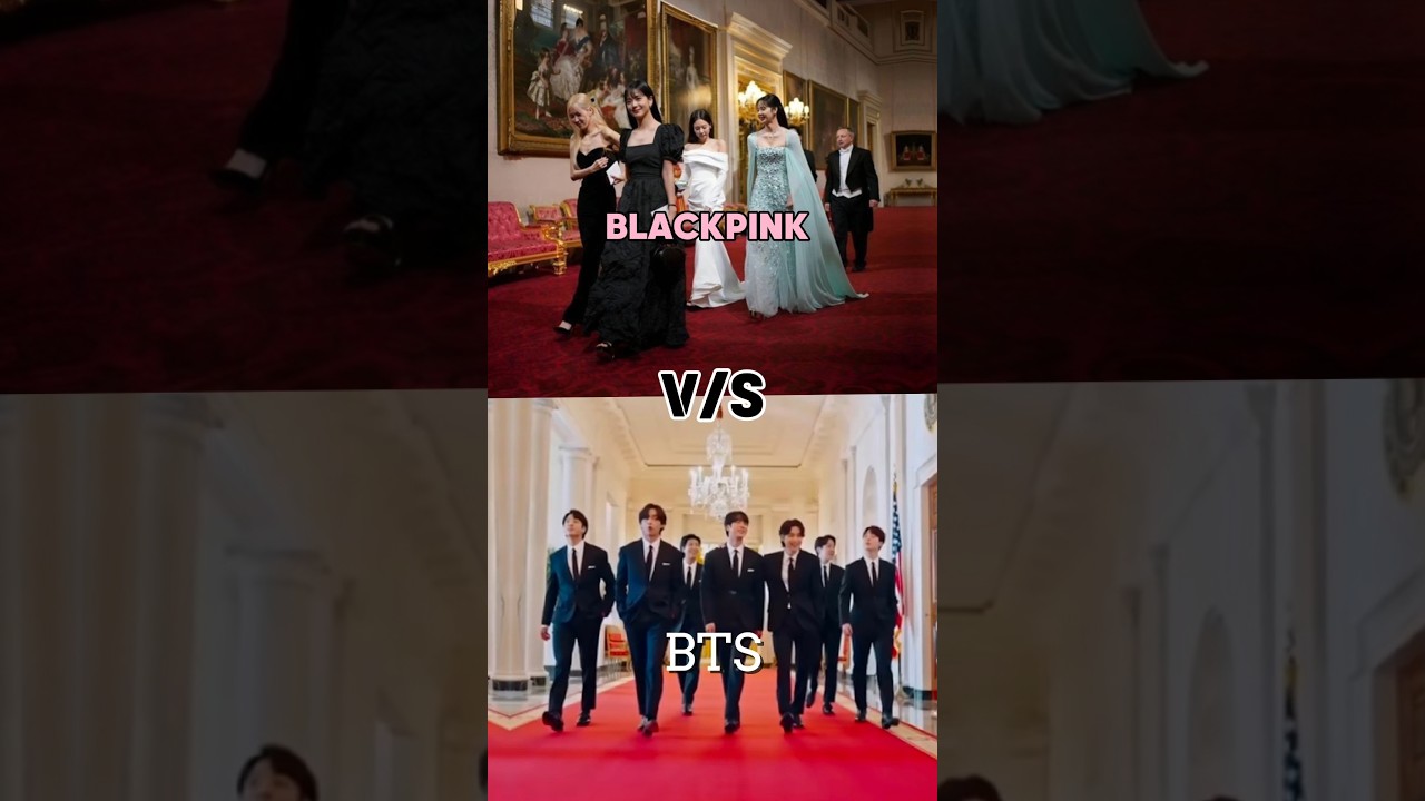 BTS 💜 VS BLACKPINK 🖤💓 (NO  HATE)#blackpink #bts #blinkforever #btsarmyforever #kpopgroupbts #fyp
