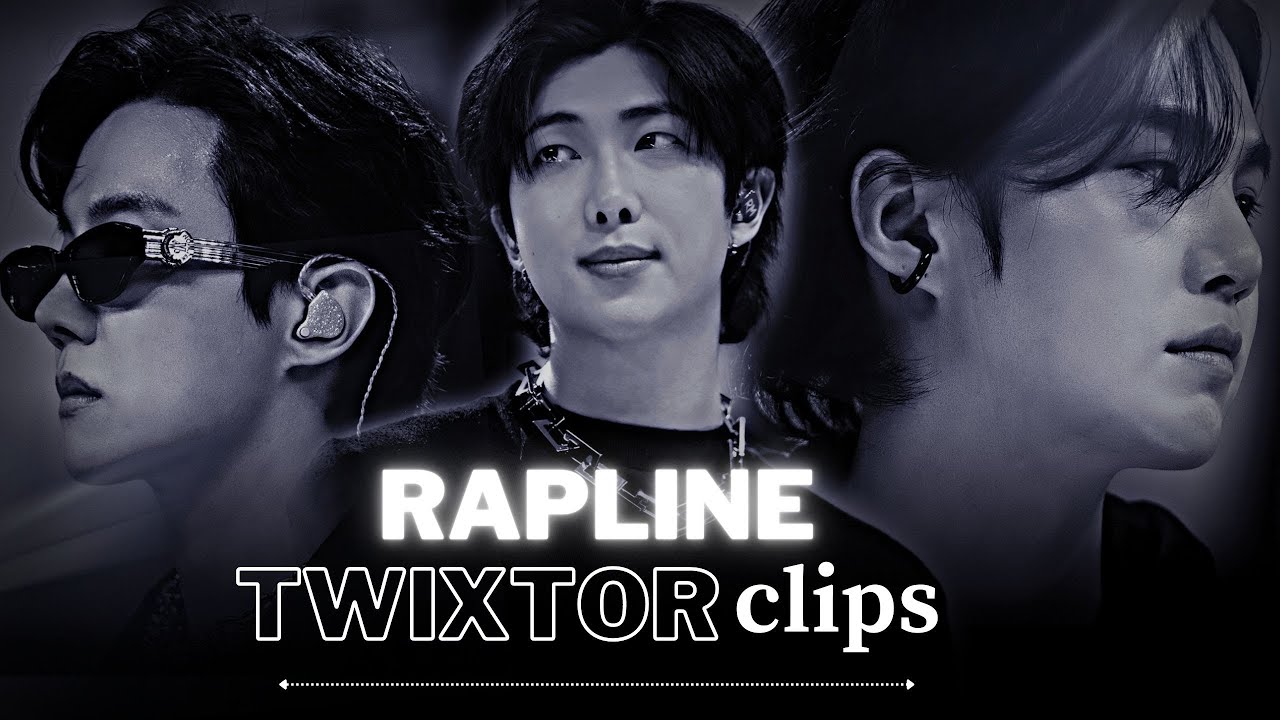 BTS(방탄소년단) RAPLINE TWIXTOR CLIPS (+ae sharpen) | INKIGAYO Perf. 2022.06.19