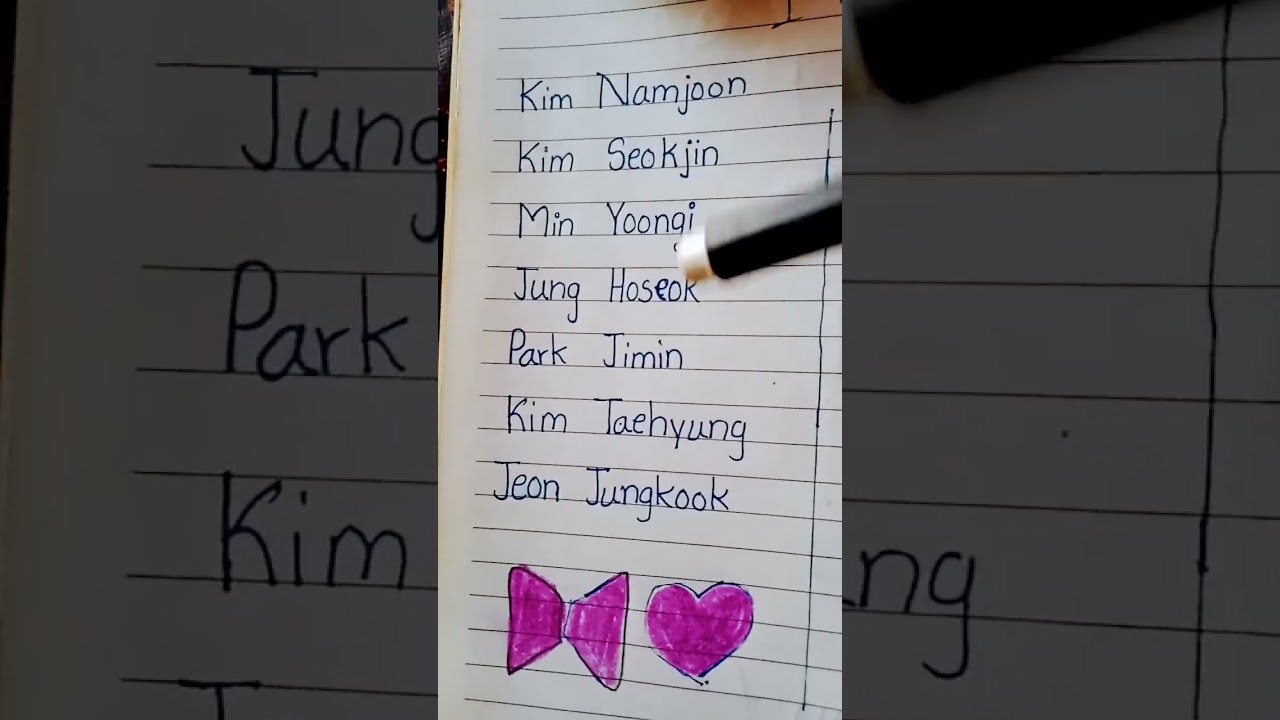 BTS real name 💜💜💜