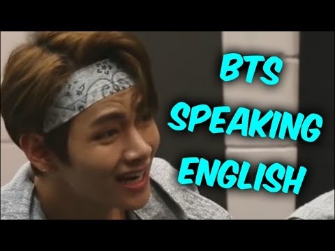 BTS Speaking English Compilation