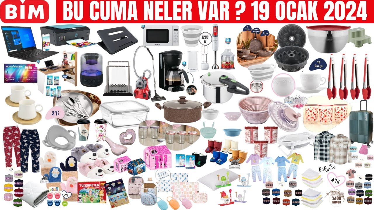 BU CUMA BİM’DE NELER VAR ?| BİM 19 OCAK 2024 KATALOĞU | ÇEYİZLİK MUTFAK EŞYALARI |BİM AKTÜEL İNDİRİM