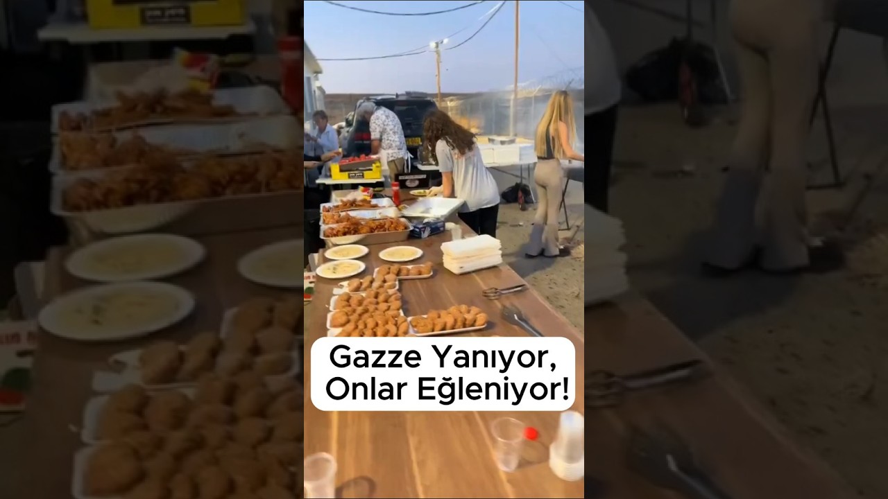 Bu Görüntüler Yürek Sızlattı! Gazze Yanıyor, Onlar Eğleniyor! #gazze #filistin #israil #savaş