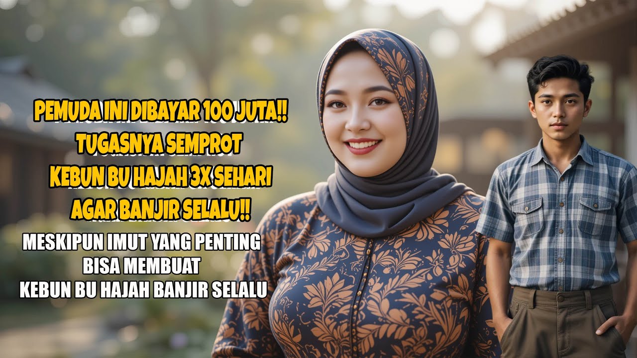 🔴BU HAJAH JANDA KAYA KESEPIAN MEMBAYAR PEMUDA 100JT, TUGASNYA MERAWAT KEBUNNYA YANG UDAH KERING⁉️