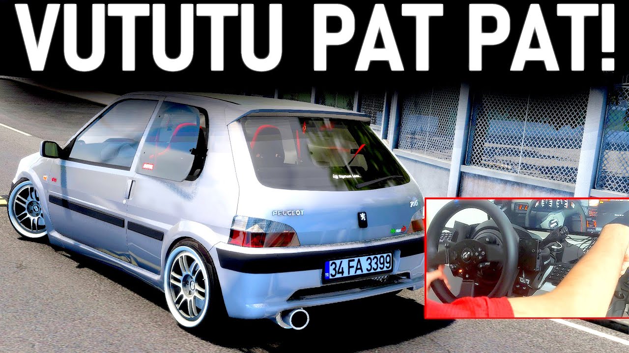 BU NASIL EGZOZ! - VAREX EGZOZLU 106 GTİ İLE VUTUTU PAT PAT - ETS 2 MOD T300RS GT