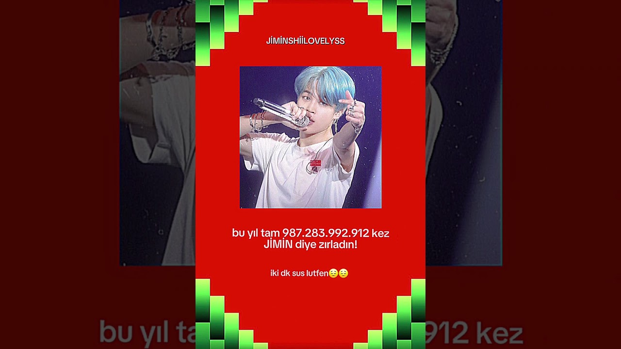 BU YIL KAÇ KERE JİMİN DEMİSİM #keşefetedüş #kpop #ytdayibenionecikarnolur #bts