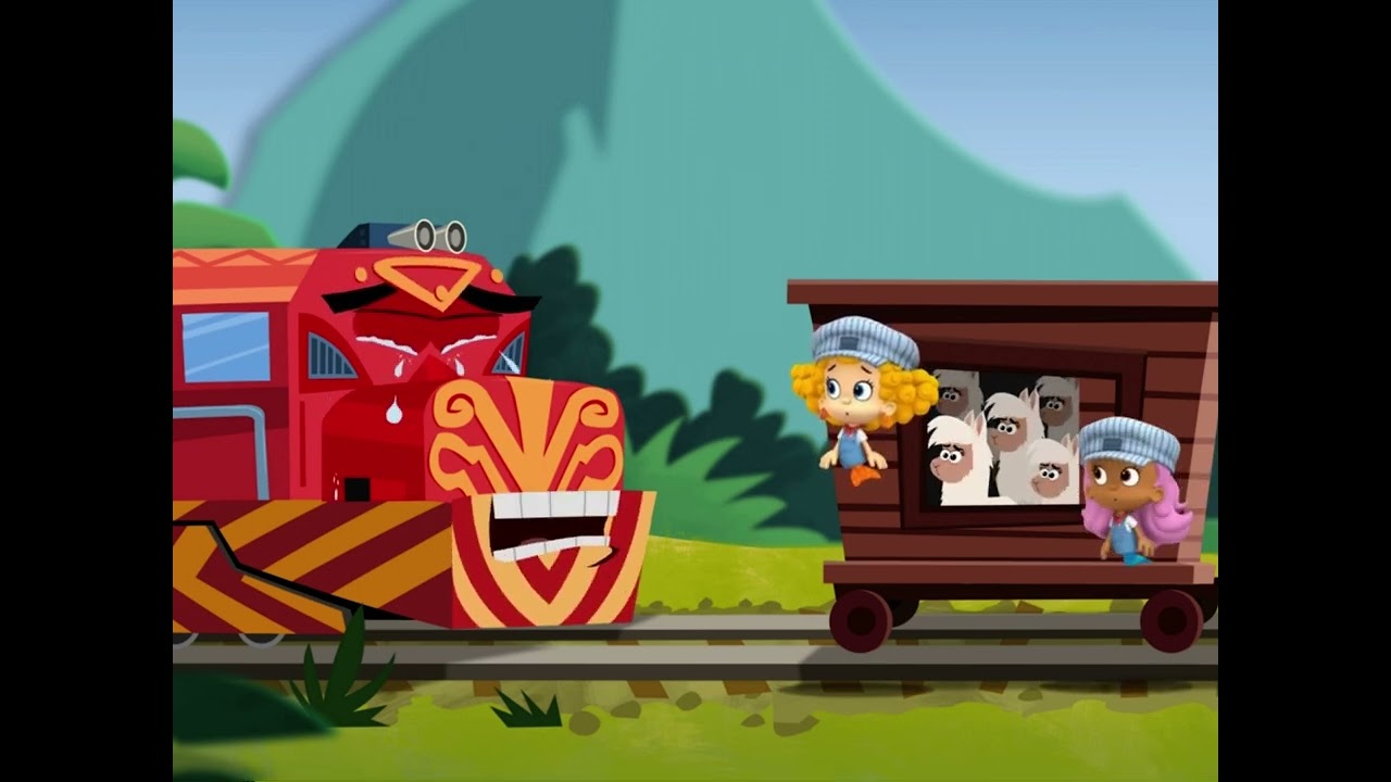 Bubble guppies Machu Picchu choo choo crying