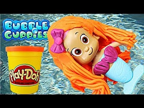 Bubble Guppies Play Doh Mermaid Snap & Dress Cowgirl Set and Fun Factory Play Doh Set Review