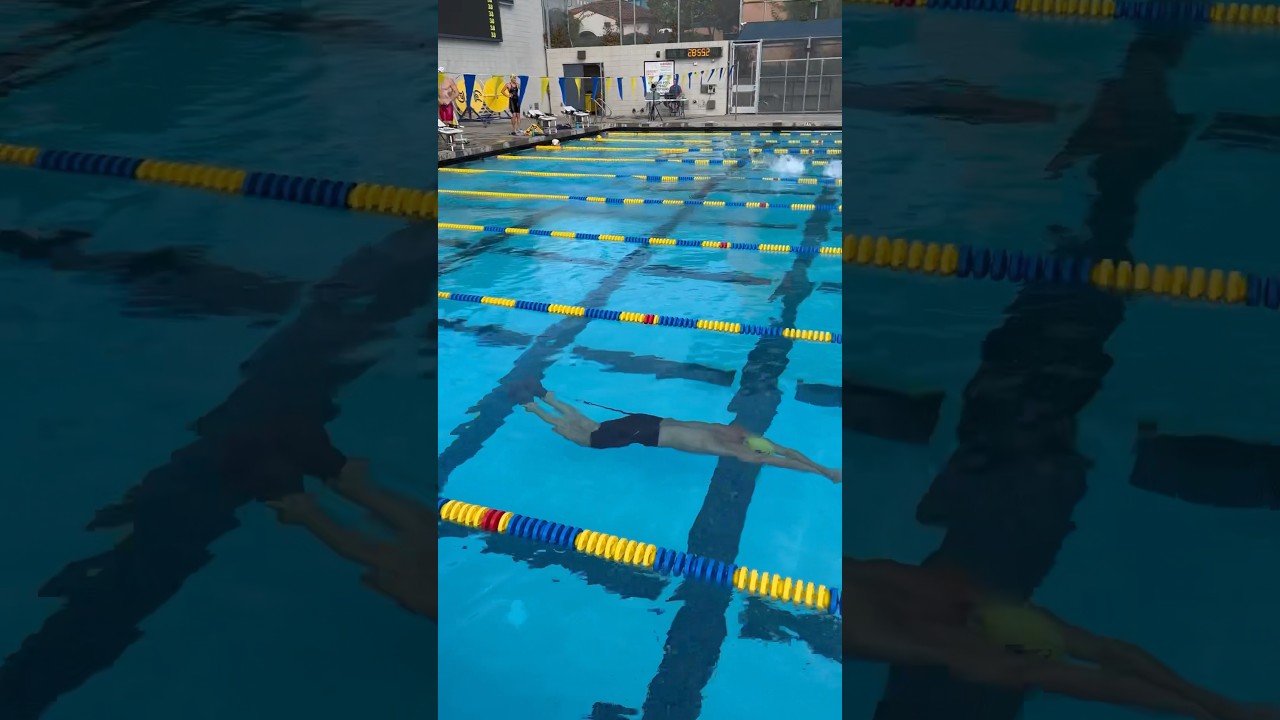 Bucket, suit, touchpad. Training days at Cal! #swimming #swimmer #pool