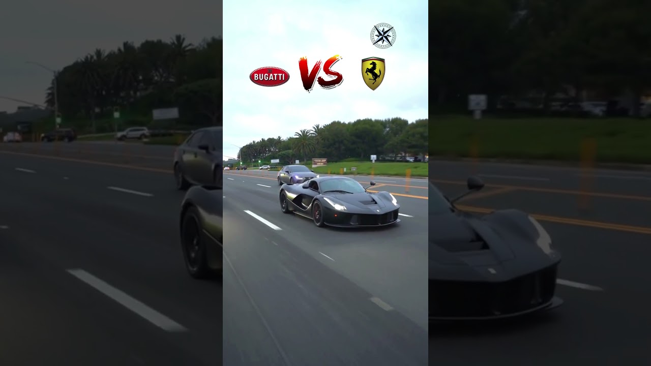 Bugatti Chiron Sport vs Lamborghini Veneno vs Ferrari LaFerrari at Toronto