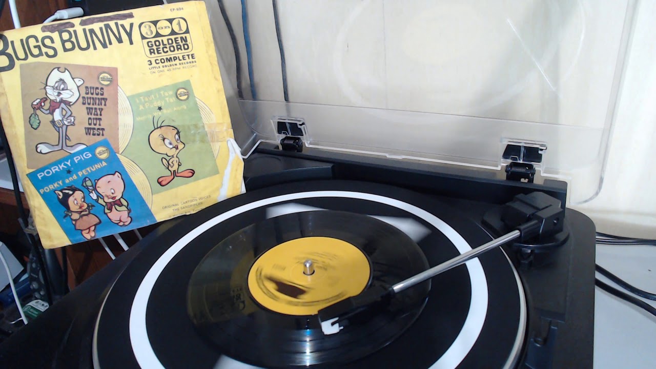Bugs Bunny 45rpm record with 5 songs