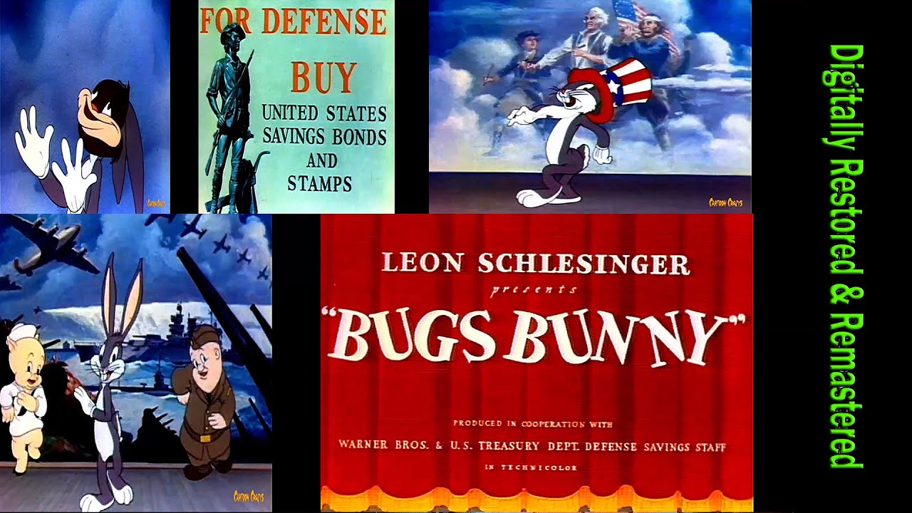 Bugs Bunny Bond Rally AKA Any Bonds Today with Elmer Fudd, Porky Pig and written by Irving Berlin!