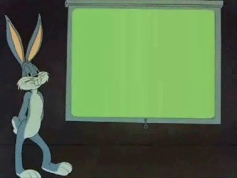 Bugs Bunny's Movie Screen Greenscreen Video Effect  (1944)