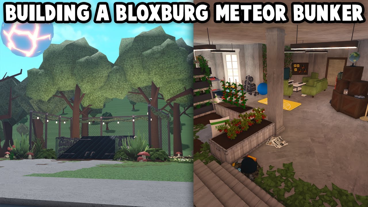 BUILDING A BLOXBURG BUNKER BEFORE THE METEOR HITS THE TOWN