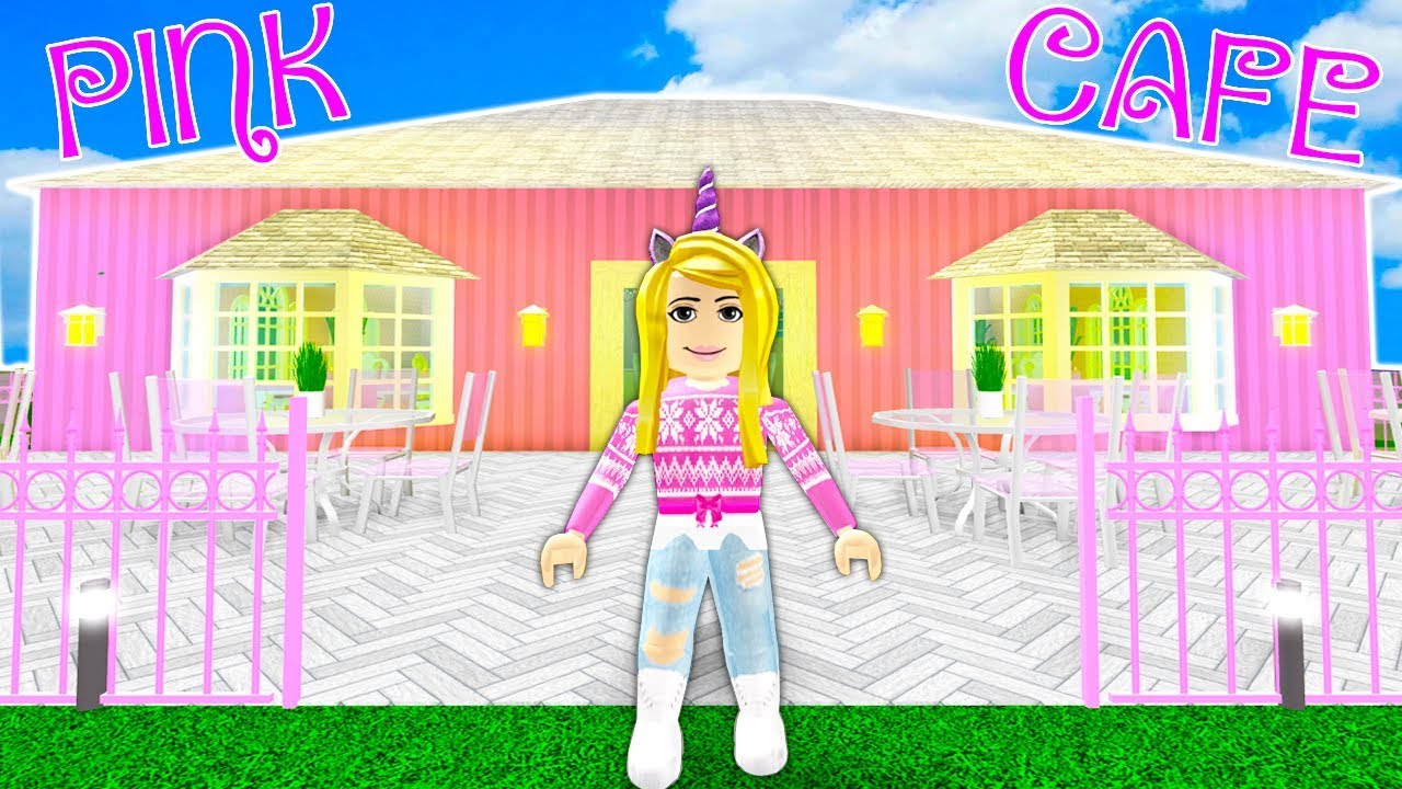 Building An All PINK Cafe In Bloxburg! (Roblox)