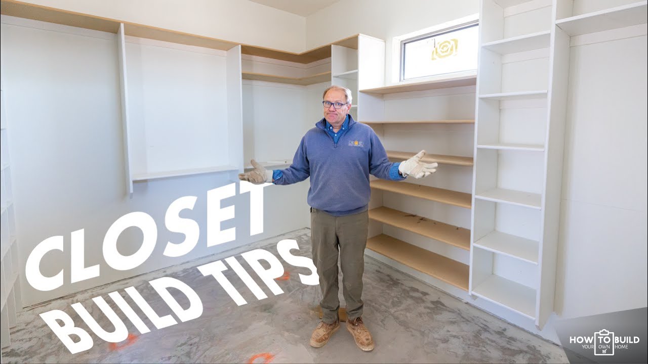 Building Closet Shelves In A New House