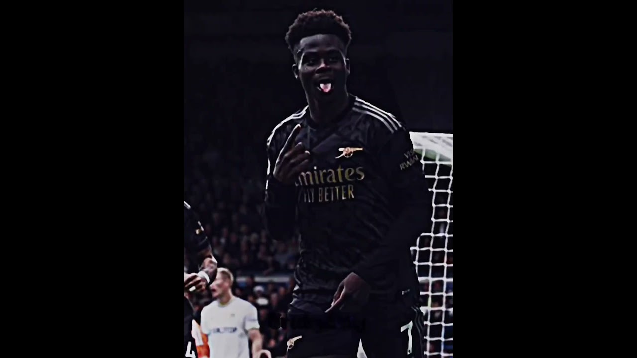 Bukayo Saka cold celebrations 🥶😳 #arsenal #bukayosaka #football #soccer #viral