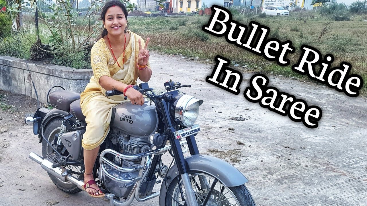 Bullet ride in saree || payal dabe vlogs