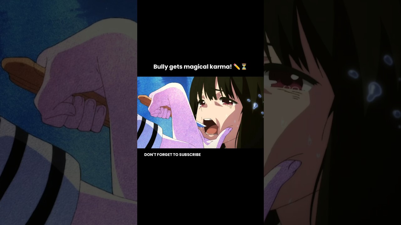 Bully gets magical karma! #anime #animeexplainedinhindi