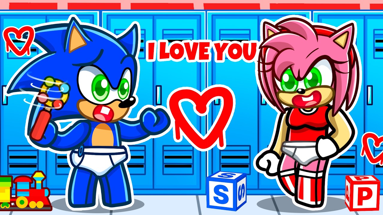 BULLY Has a Crush On BABY SONIC in Roblox…