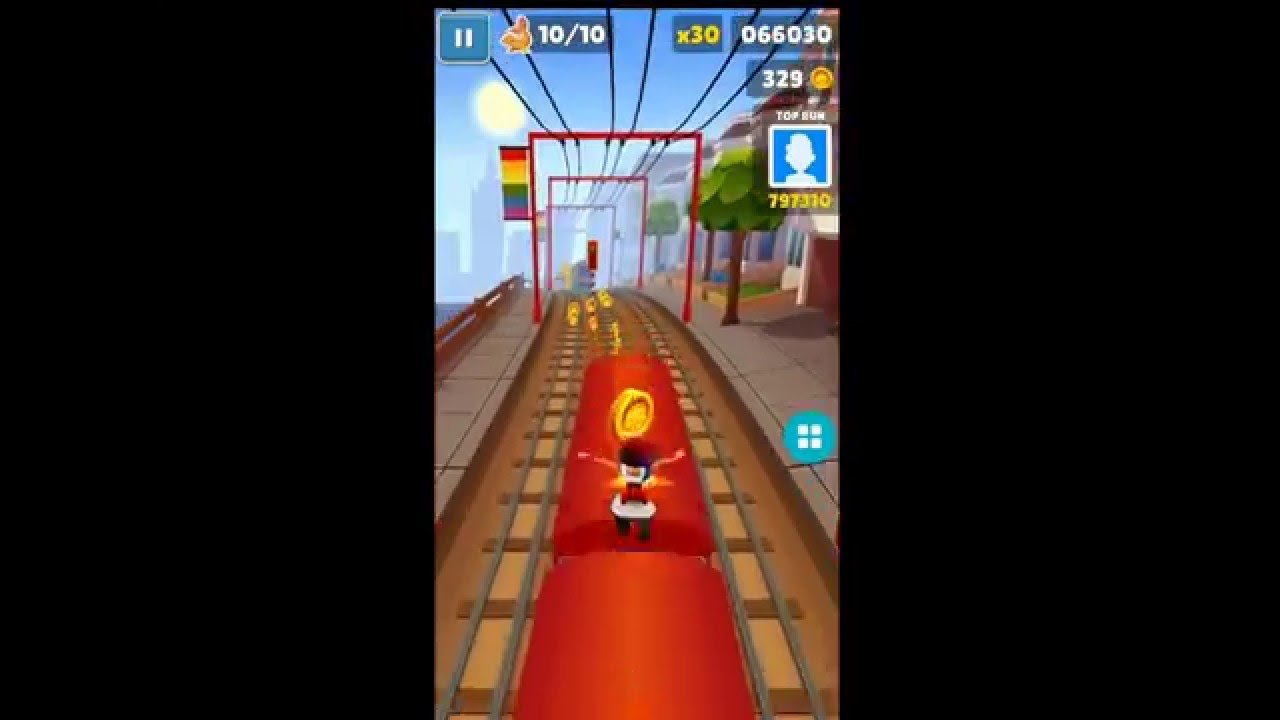 Bump 5 Bushes - Subway Surfers