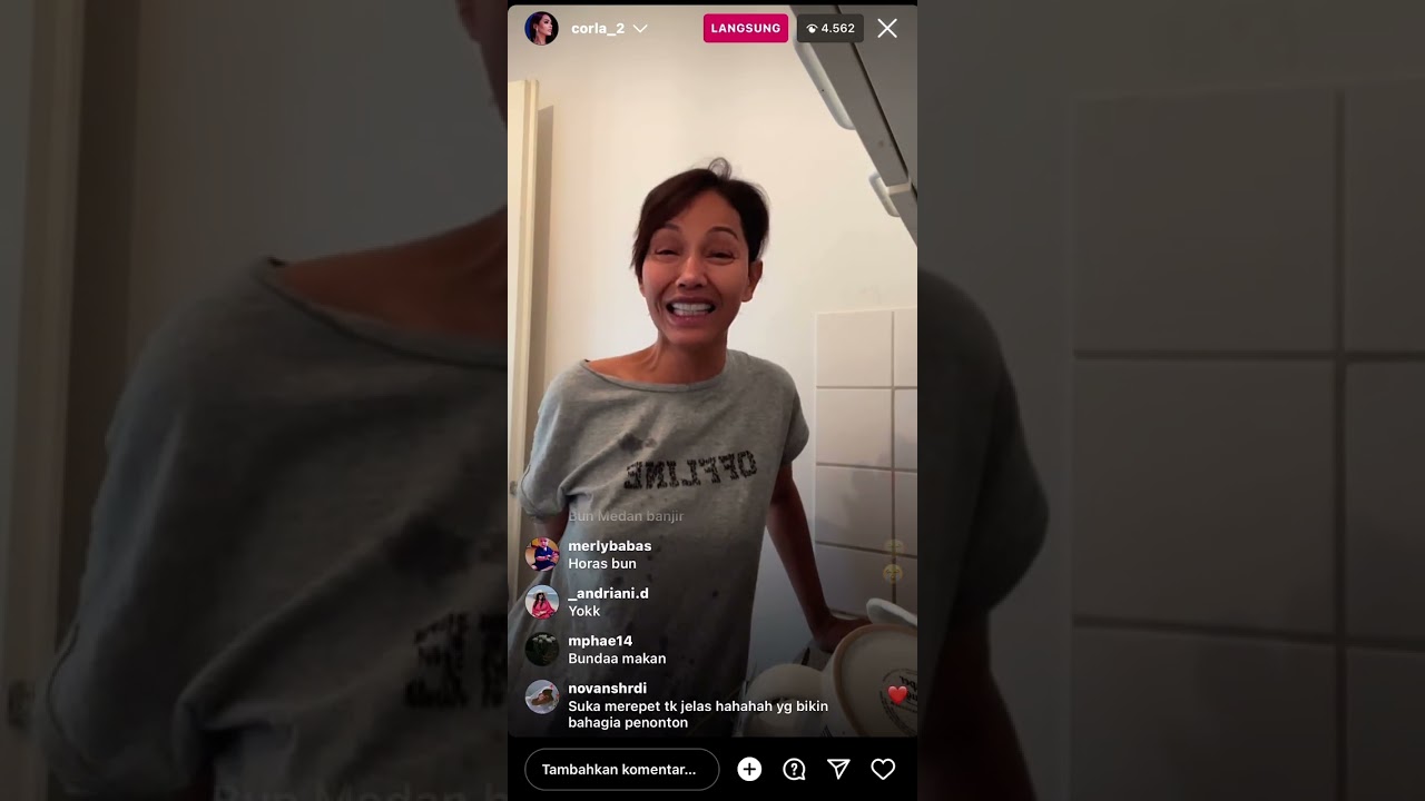 Bunda Corla |🔴Live Instagram | | Live Sambil Nyuci Piring😂😂😂
