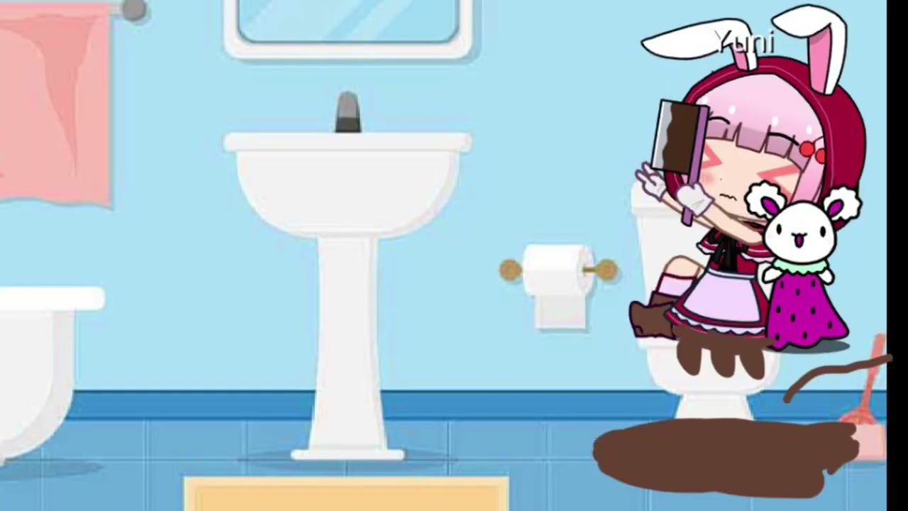 Bunny gacha girls pooping 💩🤣🤣🤣