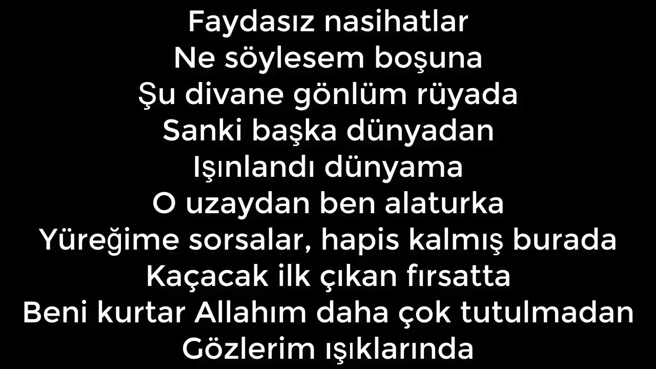 Buray - Deli Divane Lyrics (sözleri)