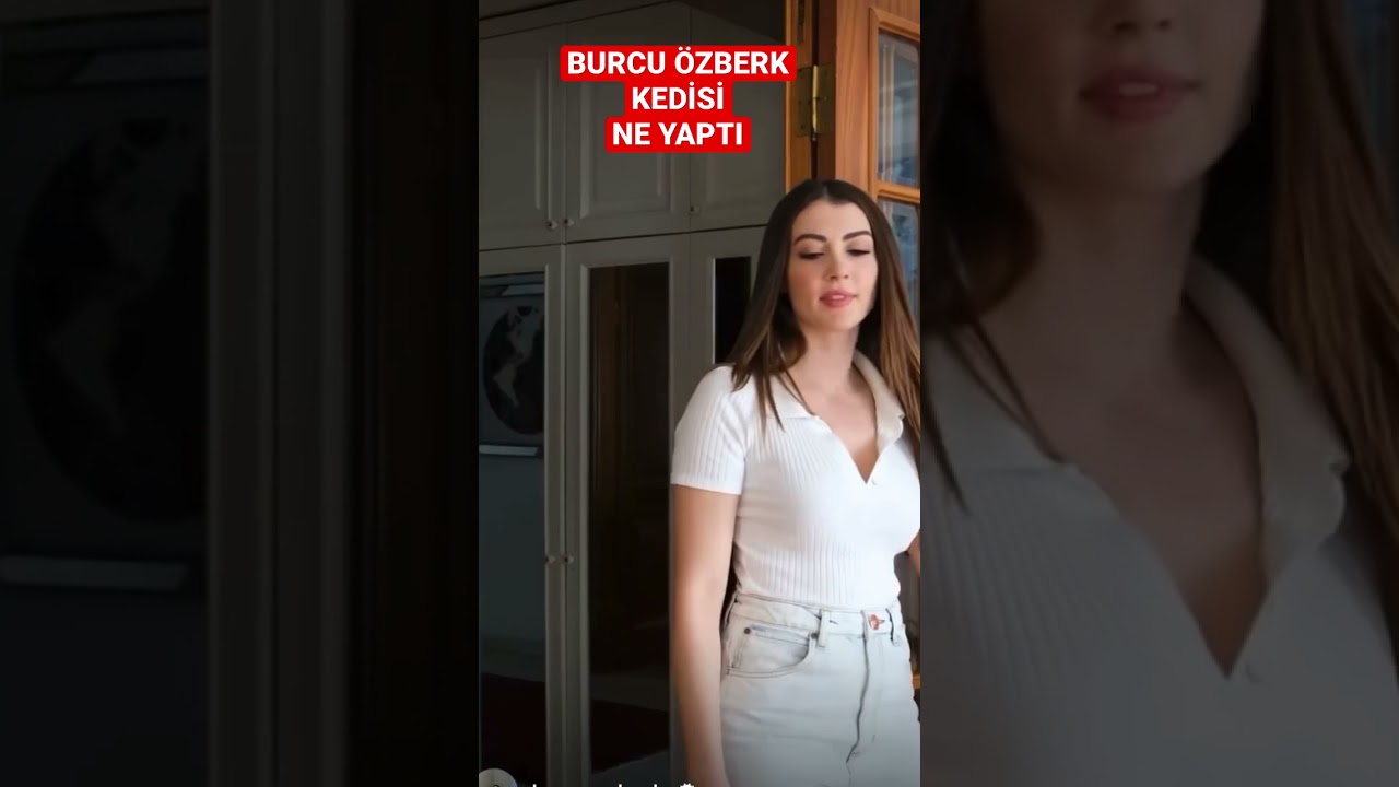 Burcu özberk evde kedisi ne yaptı #shorts #short #burcuozberk #burcuözberk