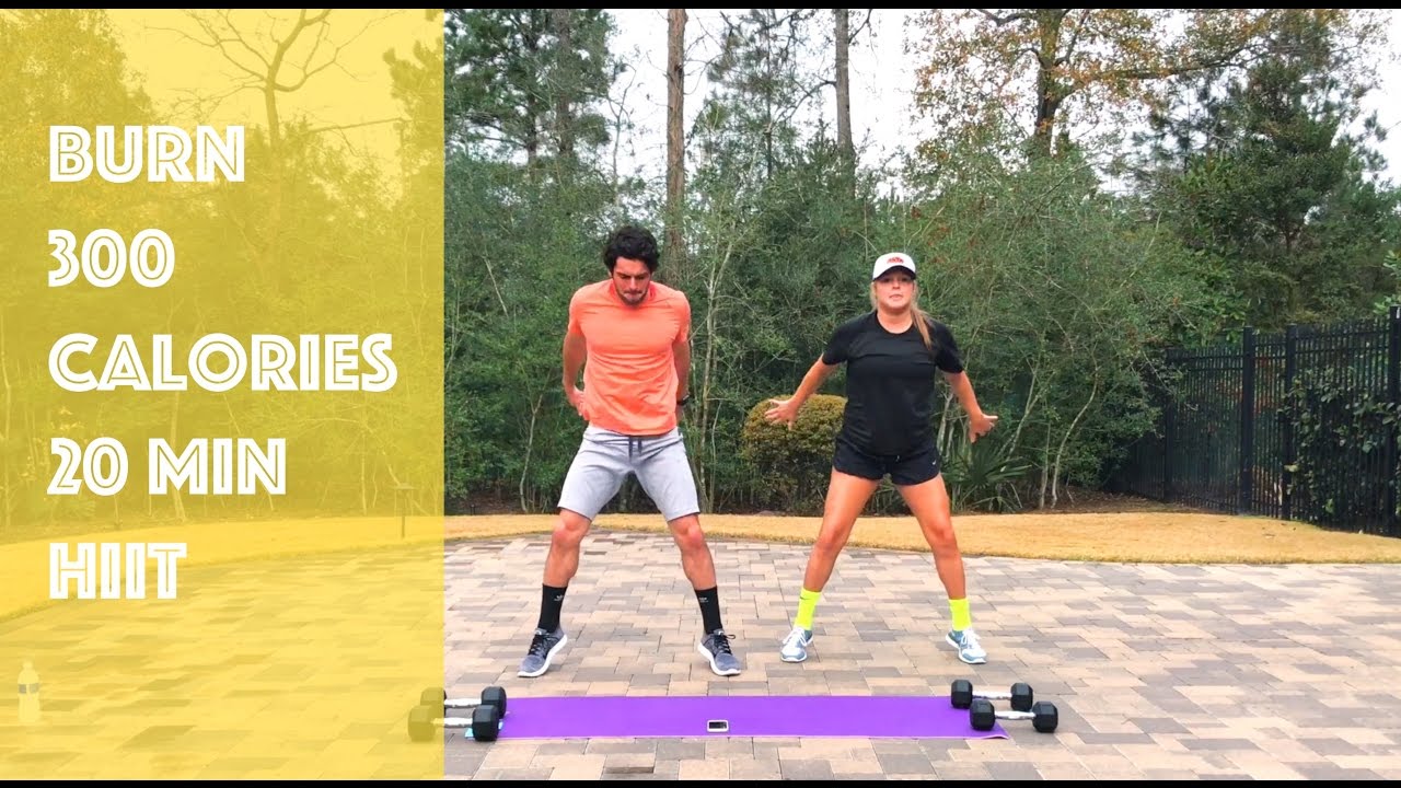 Burn up to 300 calories in a 20 min HIIT
