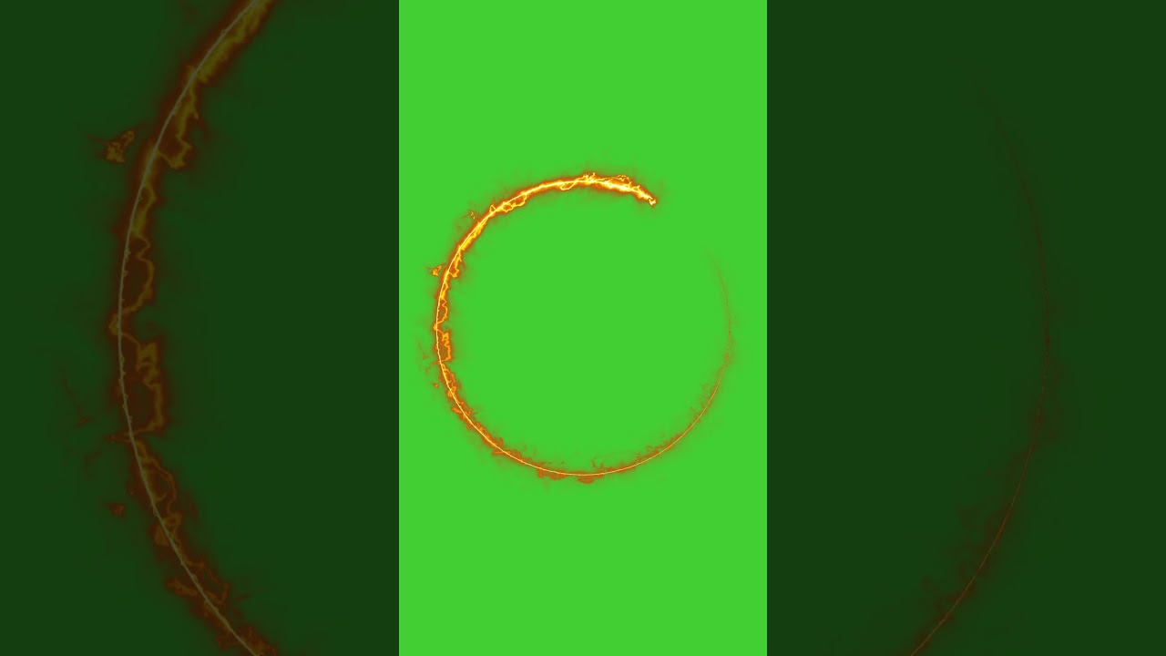 Burning Fire Circle on Green Screen | #fire #circle #greenscreen #fireeffect #firecircle