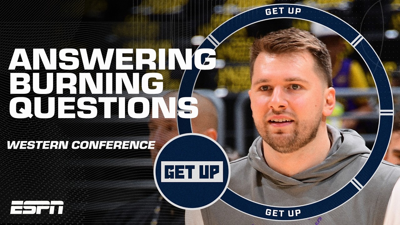 BURNING QUESTIONS in the West 🔥 Luka's conditioning, Rockets' roster & Giannis' future 👀 | Get Up