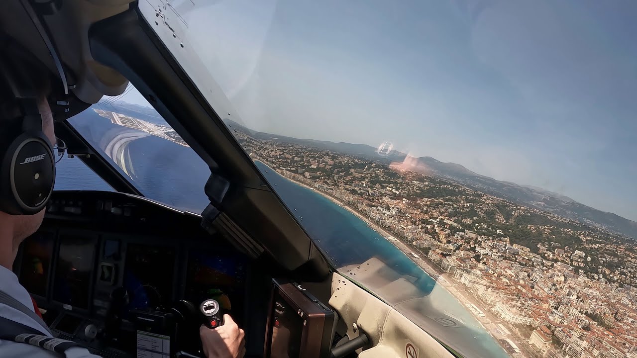 Business Jet | Challenger 605 | Landing at Nice (NCE/LFMN) | July 2023