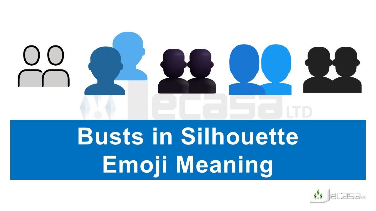 Busts in Silhouette Emoji 👥 Meaning | Learning Emojis