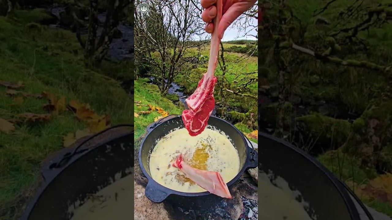 Butter Bath Tomahawk Steak😎🔥 | ASMR Cooking