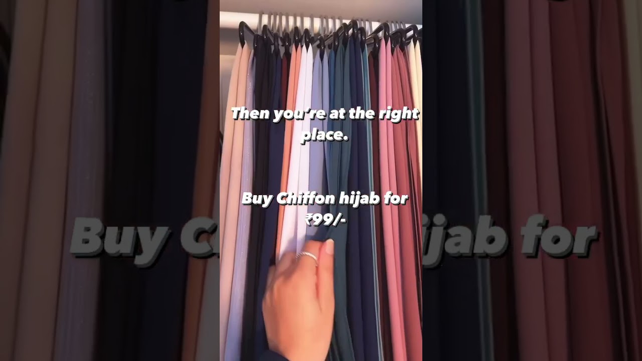 Buy 10 or more Chiffon hijabs for ₹99 each. ❤️.Vc - pinterest#hijabstyle #hijabstyles