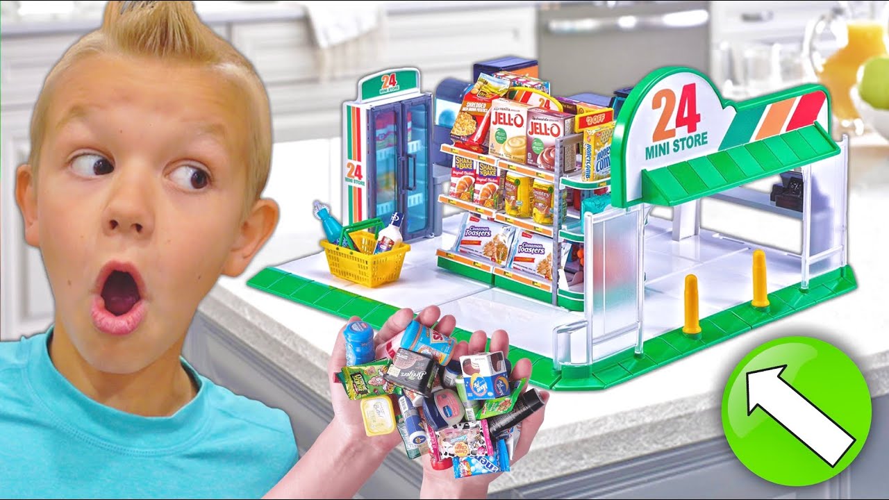 Buying Food At A Real Mini Store!