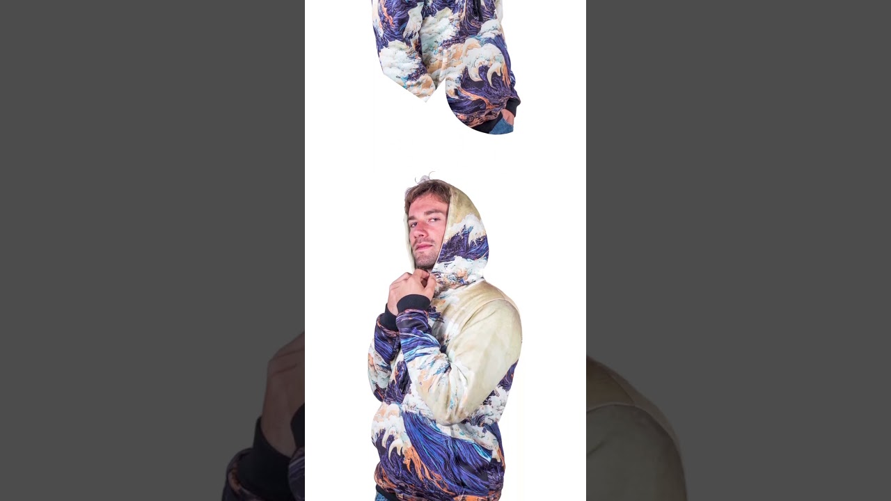 Buzo hoodie La Gran Ola marca Irarte #buzos #hoodies #fullprint