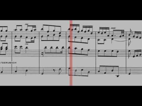 BWV 592 - Organ Concerto in G Major (Scrolling)