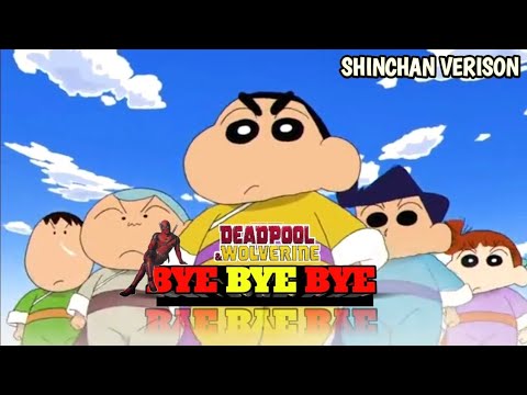 BYE BYE BYE IN SHINCHAN VERSION | NYSC | DEADPOOL AND WOLVERINE | AARIF CARTOONS